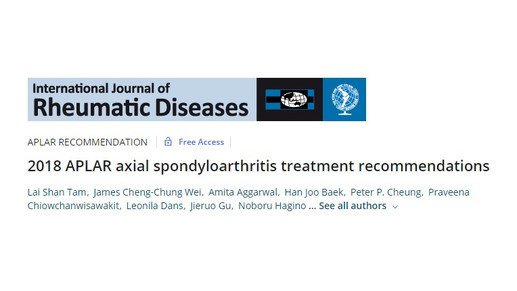 Region-specific guidelines for treatment of axial spondyloarthritis