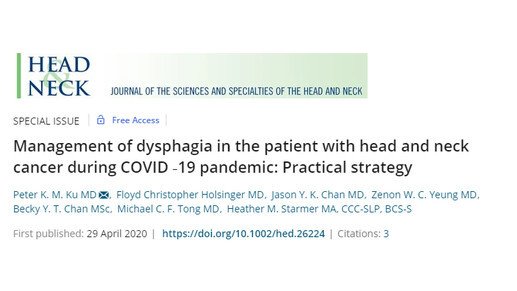 COVID-19: Clinical guidelines for dysphagia cases