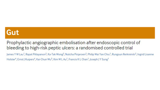 Angiographic Embolisation to Reduce Recurrent Bleeding