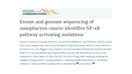Exome and Genome Analysis of Nasopharyngeal Carcinoma