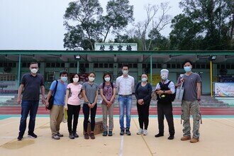 The outreach team visits remote villages and schools in Lantau Island to help the children, the elderly and residents of less mobility get vaccinated.