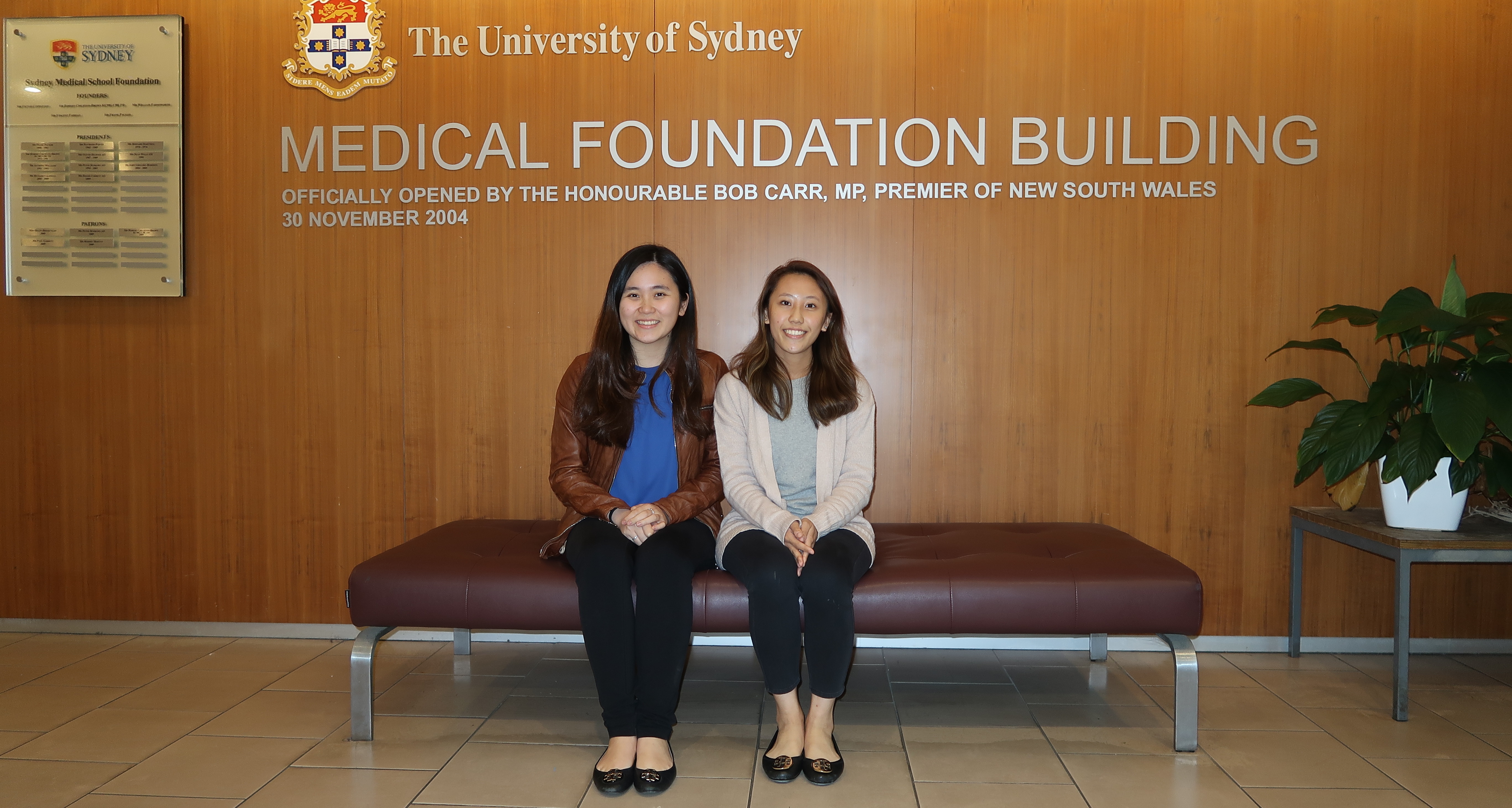 First GEMS scholars Sabrina Chia and Stefanie Law 
