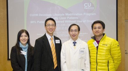 CUHK Develops Lifestyle Modification Program for Fatty Liver Patients 60% Patients Recovered Without Use of Drugs