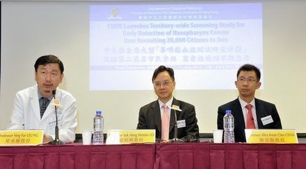 CUHK Launches Territory-wide Screening Study for Early Detection of Nasopharynx Cancer Now Recruiting 20,000 Citizens to Join