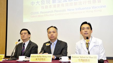CUHK Research Reveals New Influenza Vaccine Offers More Effective Control over Influenza in Hong Kong