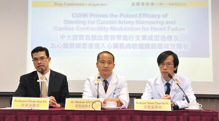 CUHK Proves the Potent Efficacy of Stenting for Carotid Artery Narrowing and Cardiac Contractility Modulation for Heart Failure