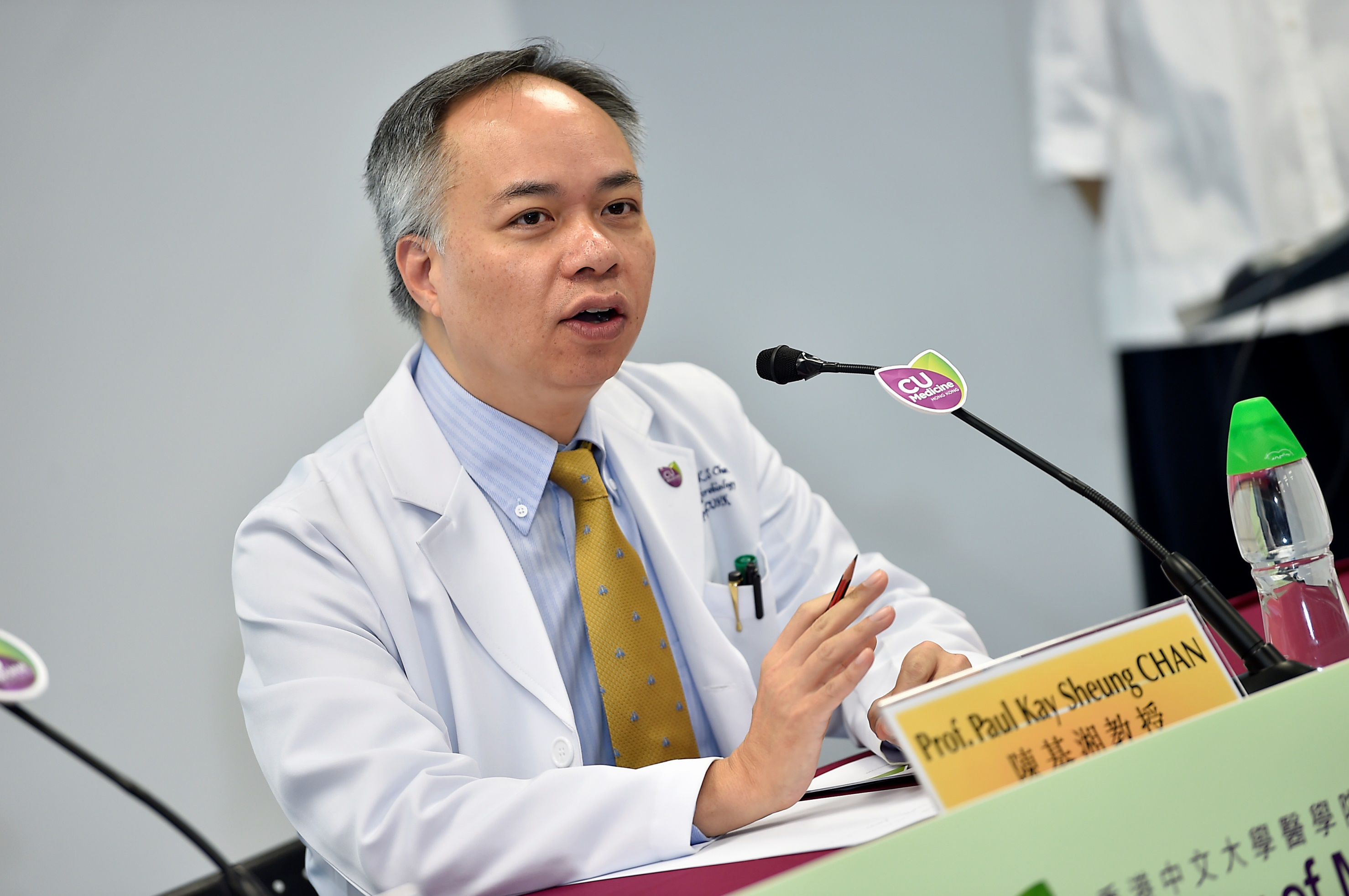 Professor Paul CHAN emphasizes that the health requirements on stool donors are stricter than those for blood or organ donors.