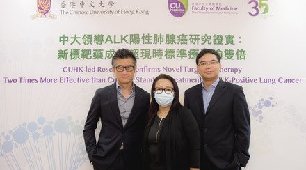 CUHK-led Research Confirms Novel Targeted Therapy Doubles the Effectiveness of Current Standard Treatment for ALK-Positive Lung Cancer