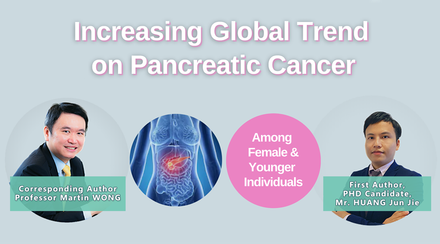 中大醫學院發現胰臟癌有全球上升及年輕化趨勢 女性上升幅度較高