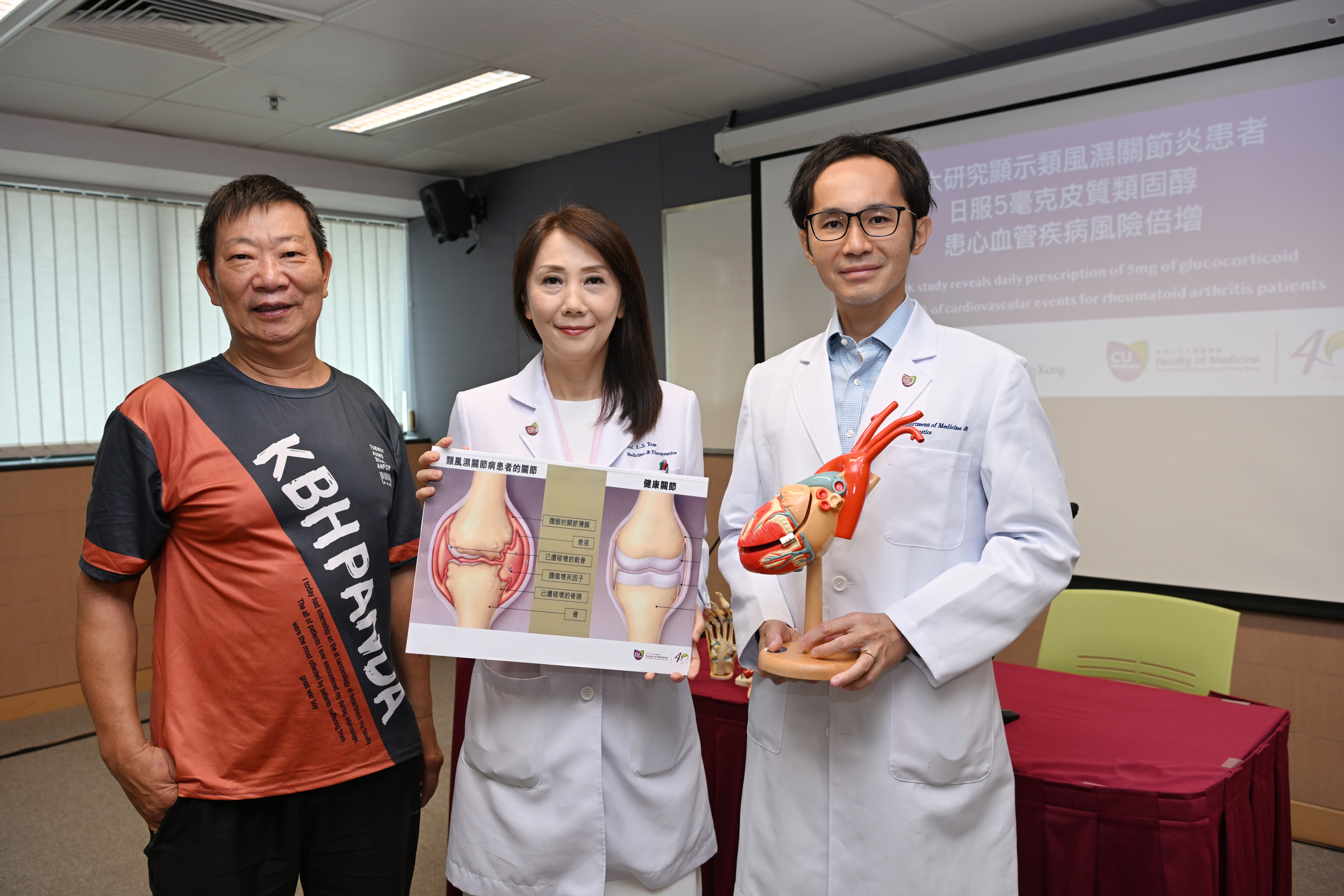 RA patient, Professor Tam and Dr So