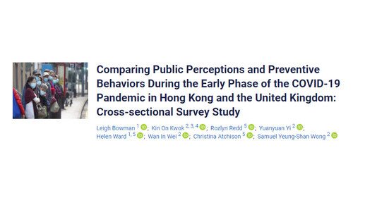 COVID-19: Preventive behaviours between HK and UK