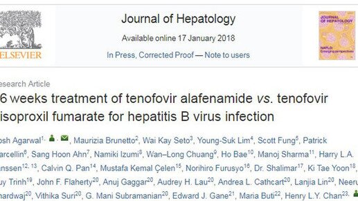 Tenofovir alafenamide for treating chronic hepatitis B