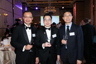 (From left) Mr. Eric NG, Dr. Dexter LEUNG and his younger brother Dr. Howan LEUNG