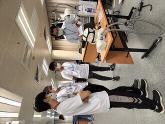 Students participated in the clinical experience session
