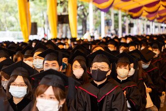 Graduates looking forward as they embark on a new journey