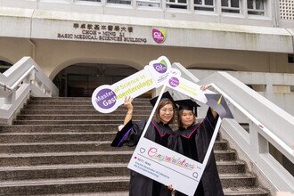 Joyful graduates celebrating their academic achievements 