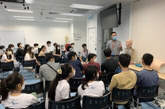 Students learnt how to use nasogastric tube