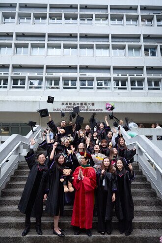 Joyful graduates celebrating their academic achievements 