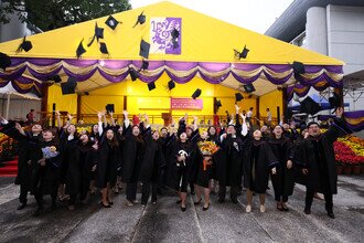 Joyful graduates celebrating their academic achievements 