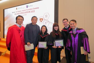 Group photo of procession members, Teacher Awardees and guest
