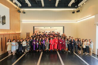 Schools Session - Group photo with Dean CHIU, Professor Philip LI, Procession Members, Donors and Teacher Awardees
