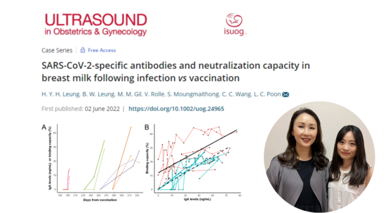CUHK finds that a booster vaccine dose is effective in retriggering antibodies in breast milk that protect babies