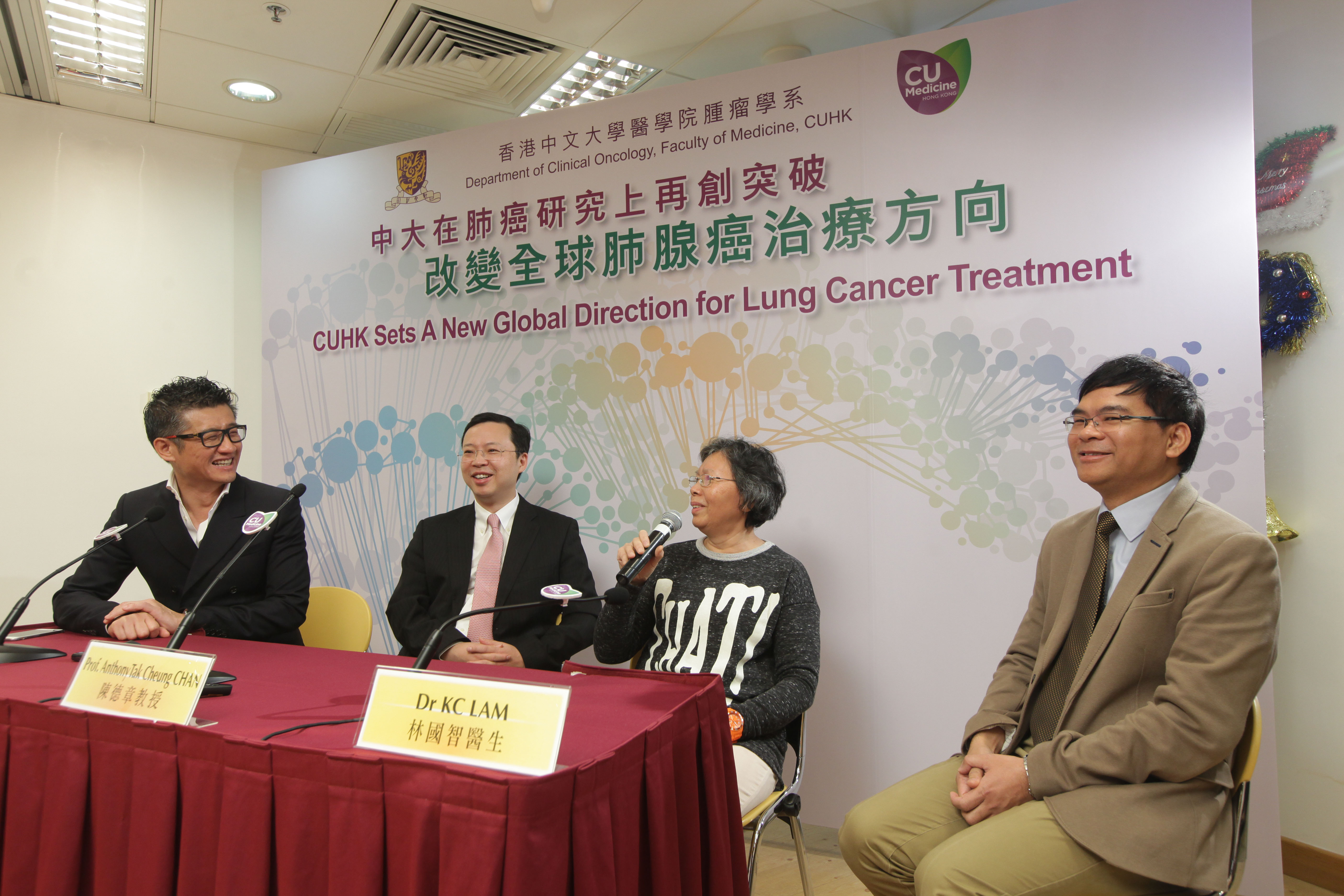 Ms. Chan, an ALK-positive lung cancer patient