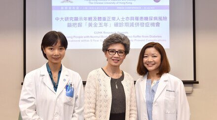 CUHK Research Reveals Young People with Normal Body Weight May Also Suffer from Diabetes Timely Treatment within 5-Year Golden Period may Help Prevent Complications