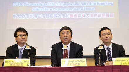 CUHK Discovers Up to 30% of Asymptomatic Subjects in Hong Kong Suffered from Pre-cancerous Bowel Tumors
