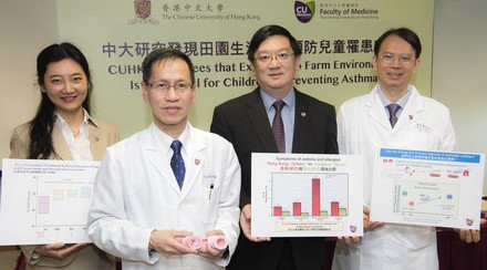 CUHK Study Sees the Exposure to Farm Environment  Is Beneficial for Children to Prevent Asthma