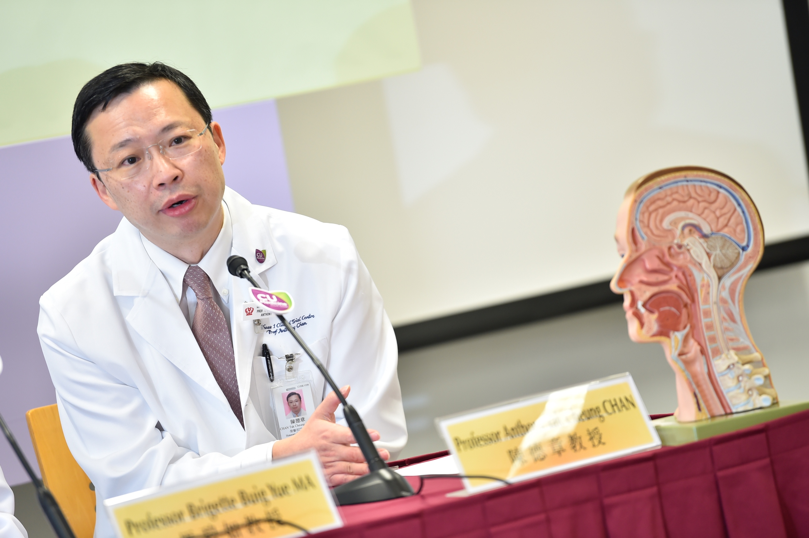 Professor Anthony CHAN says that the CUHK Medicine research team is honoured to lead the international study funded by National Cancer Institute in the United States and work with world-class experts, including those from Mayo Clinic.