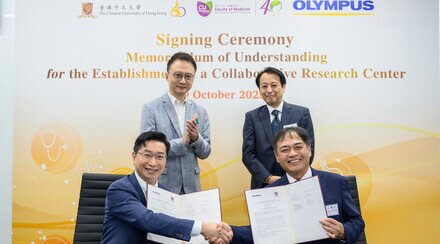 CU Medicine and Olympus Corporation sign MoU to develop  innovative endoscopy and laparoscopy technologies 