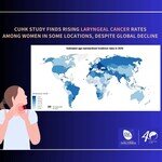 中大發現全球喉癌發病率呈下降趨勢  部分地區女性發病人數不跌反升