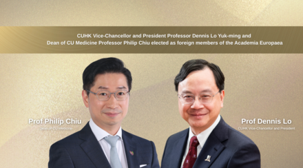 CUHK Vice-Chancellor and President Professor Dennis Lo Yuk-ming and  Dean of CU Medicine Professor Philip Chiu elected as foreign members of the Academia Europaea