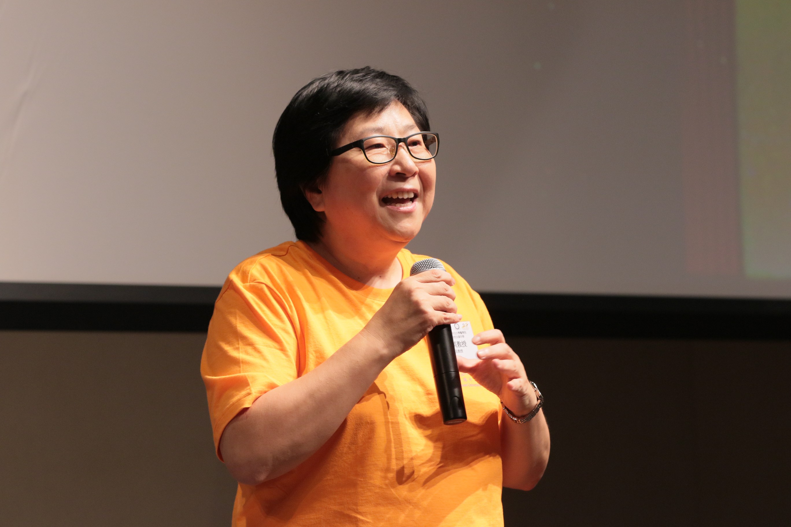 Prof. Sek-ying CHAIR encourages everybody to care for the elderly in the community. 
