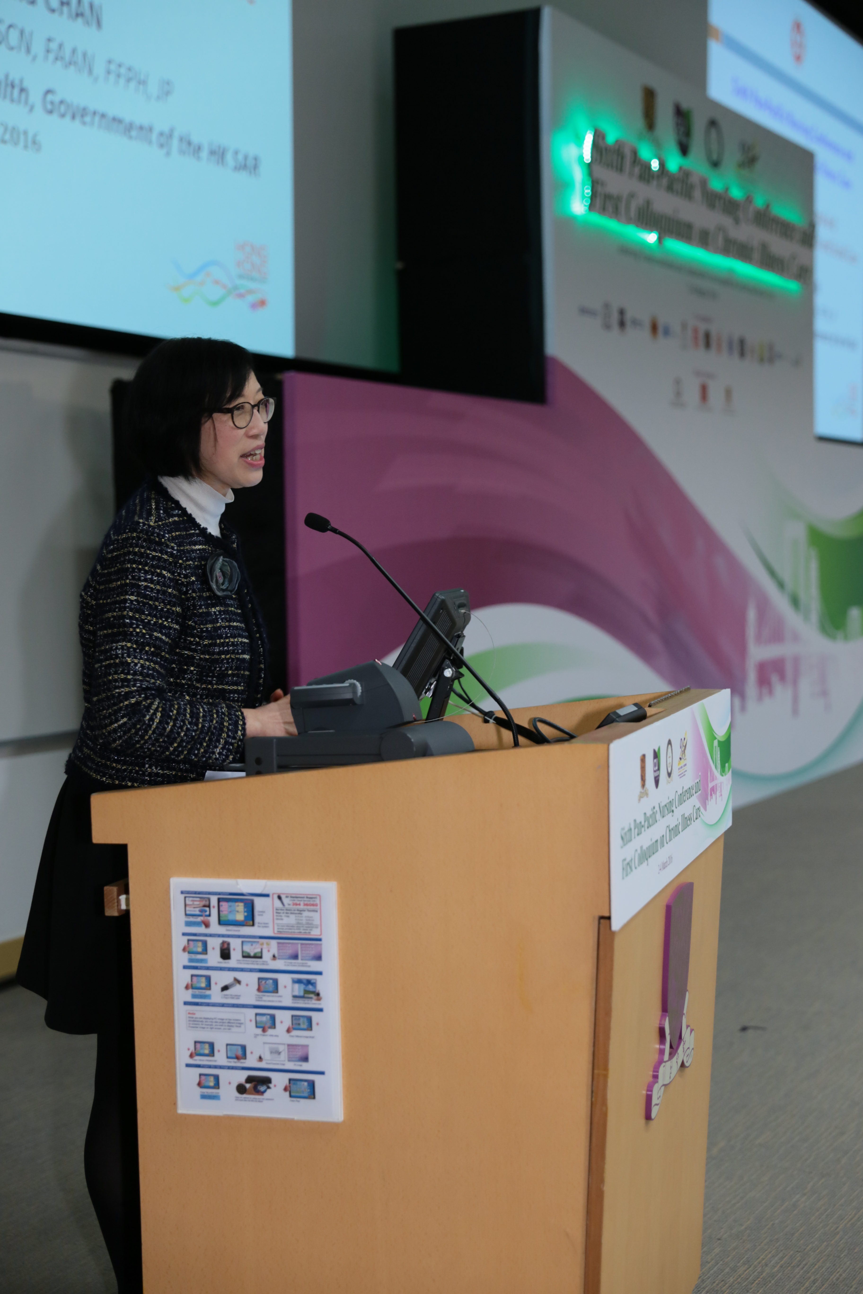 Prof. Sophia Chan delivers an opening remarks