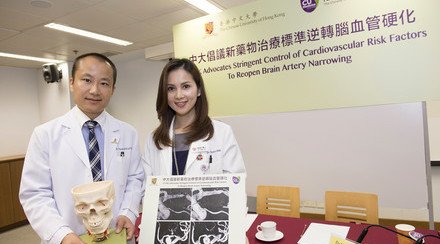 CUHK Advocates Stringent Control of Cardiovascular Risks for Reopening of Narrowed Brain Arteries - A New Paradigm to Prevent Recurrent Stroke (Available in Chinese only)
