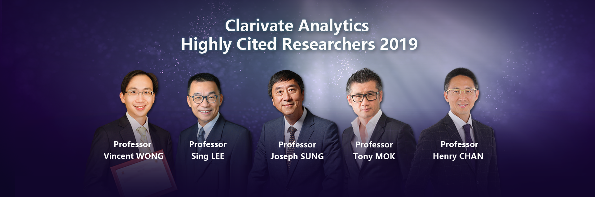 Clarivate Analytics Highly Cited Researchers 2019