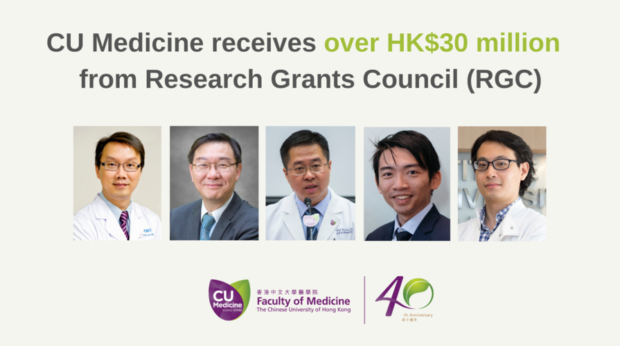 CU Medicine Receives HK$30 Million RGC’s Collaborative Research Fund 2021/22